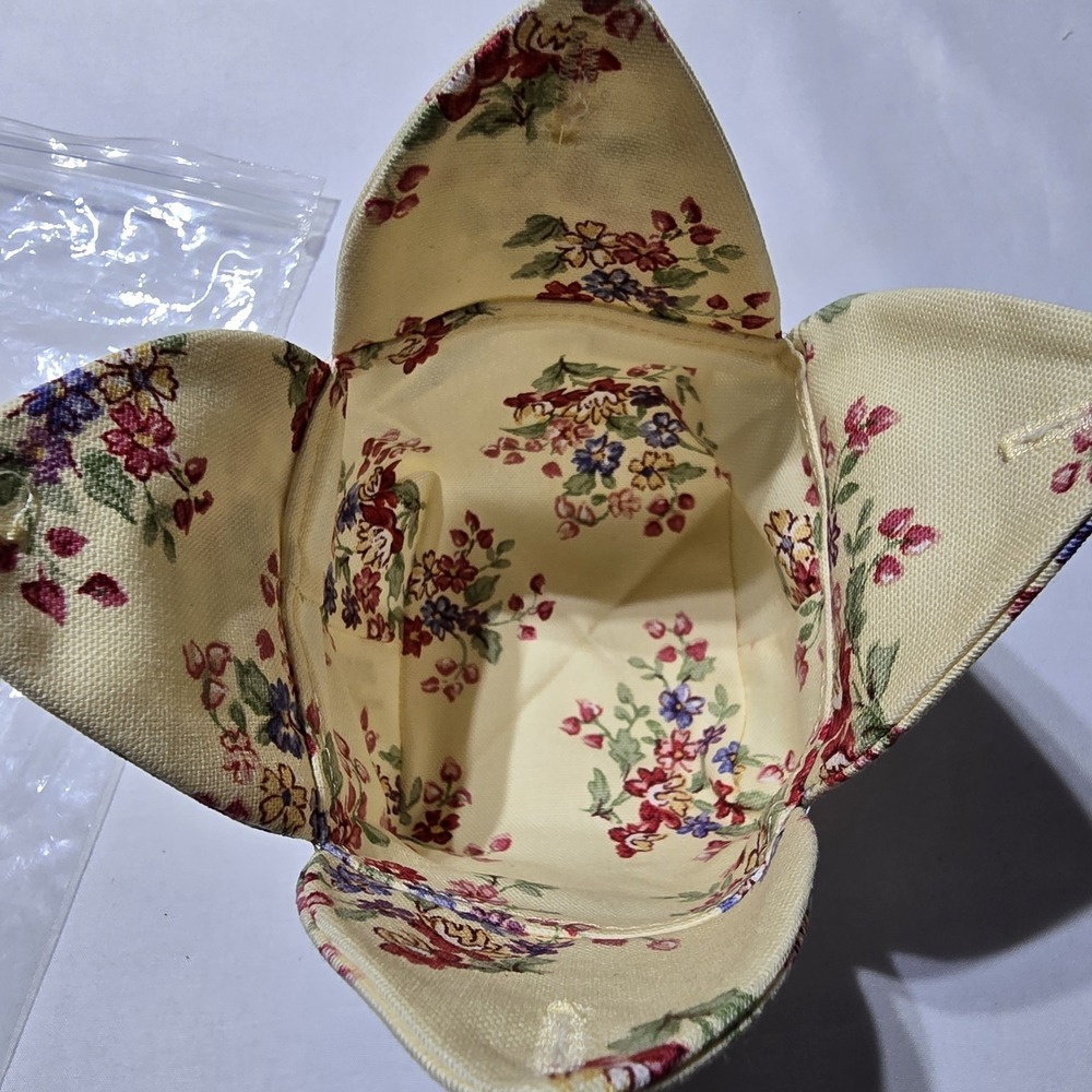 Longaberger Small Sweetest Gift Basket Fabric Liner Floral Bouquet #20397118